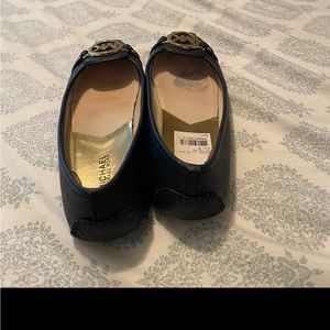 Michael kores blue slip on shoes for women